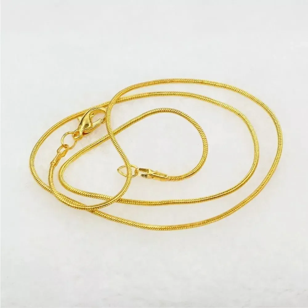 Gold Plated Soft Snake Chain Necklace 20